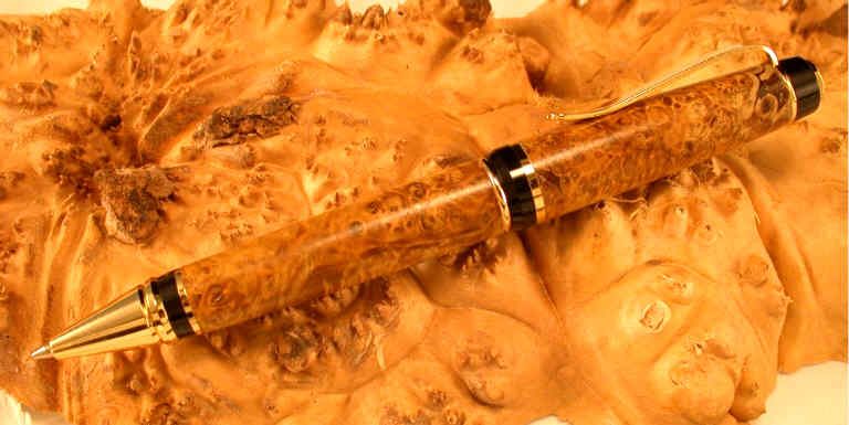 Gold Box Elder pen sample