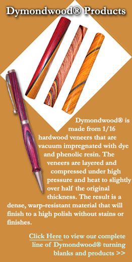 Dymondwood Pen Blanks and Turning Blanks