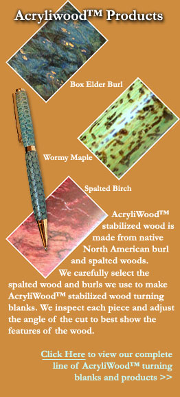 AcryliWood Pen Blanks and Turning Blanks
